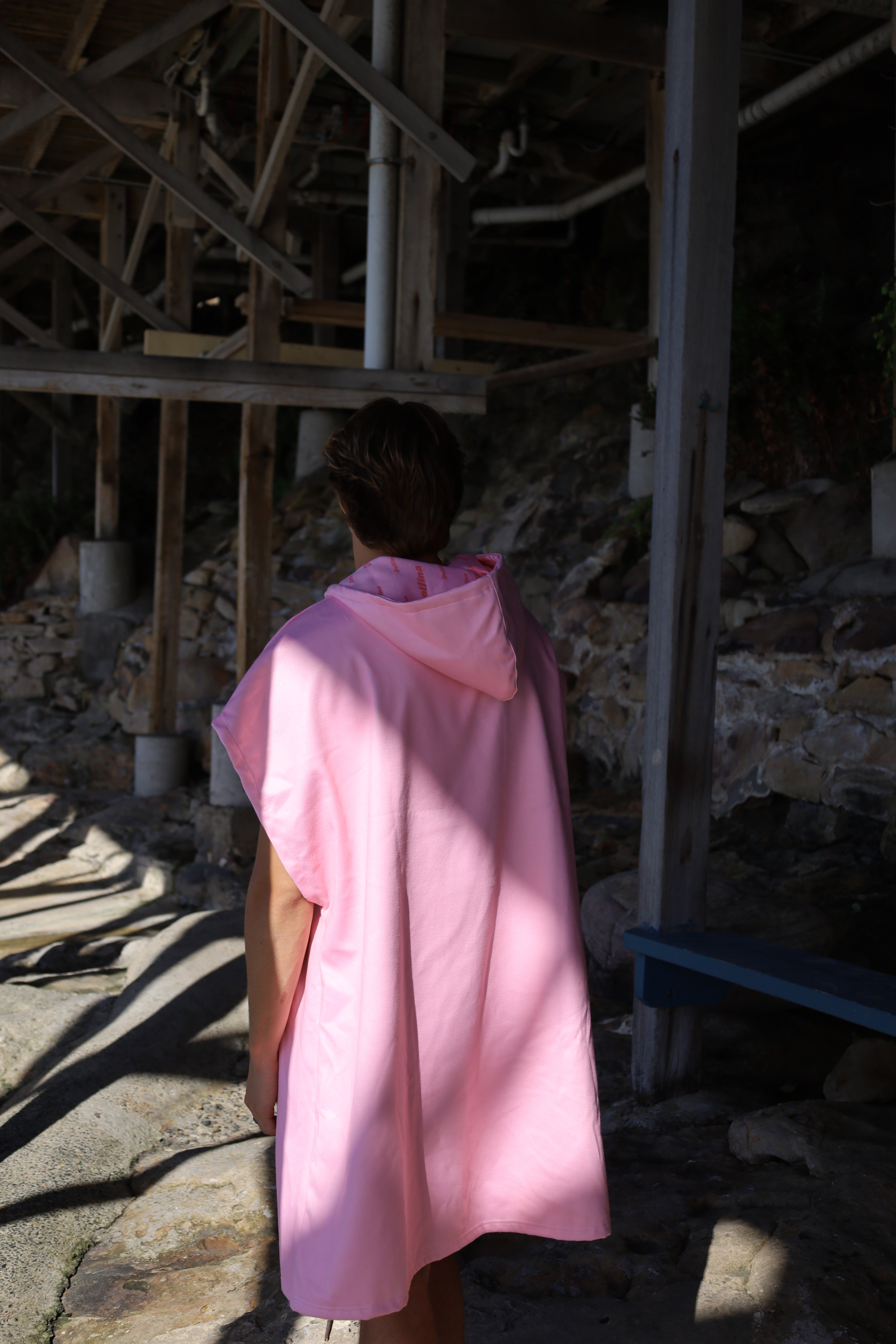 Pink Adult Hooded Towel
