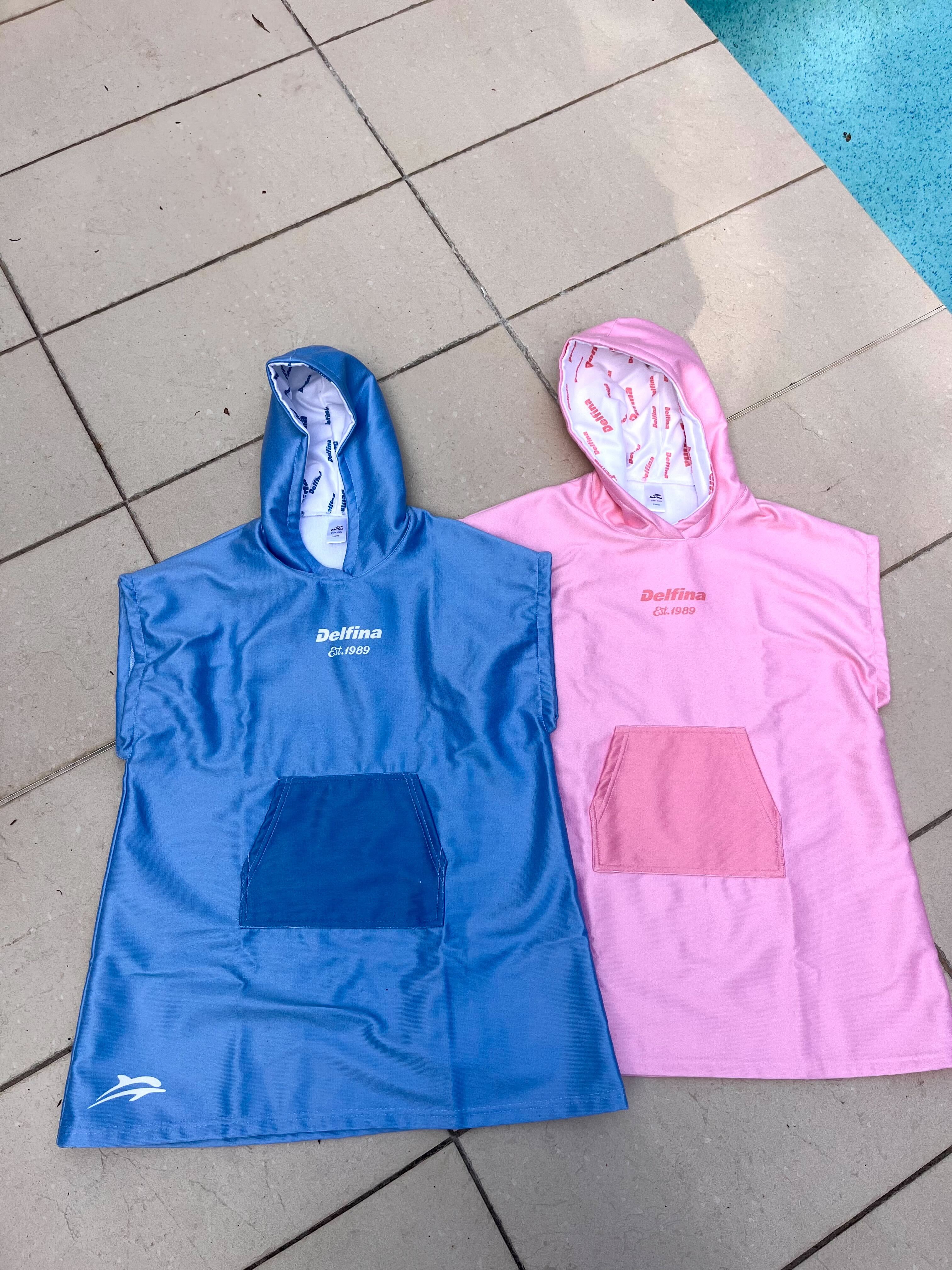 Blue Kids Hooded Towel