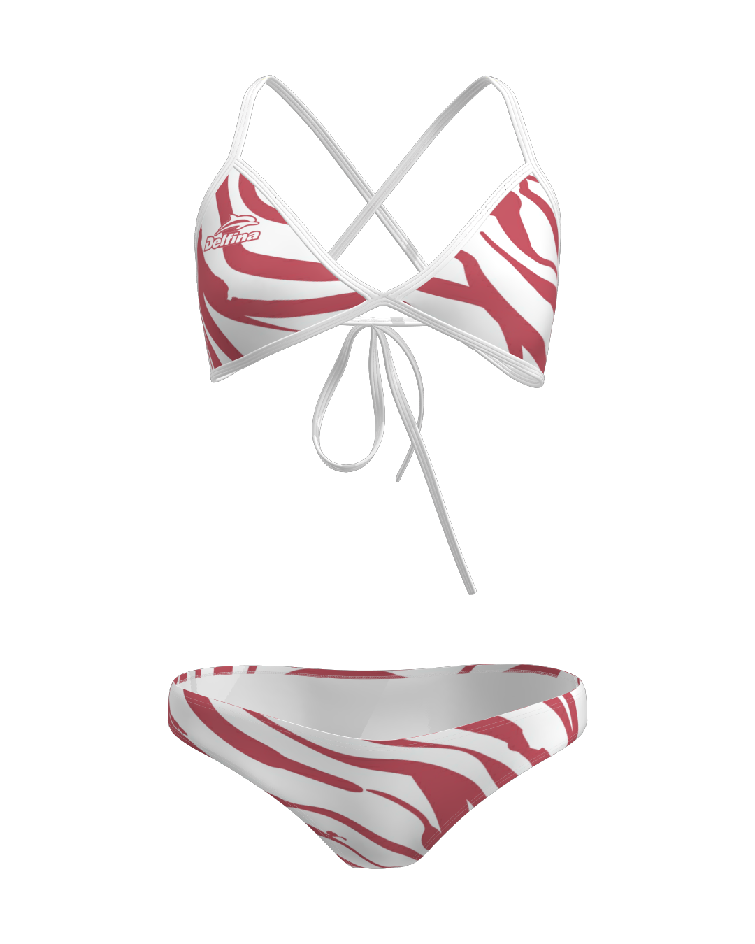 Savanna Swirl Tie-Back Bikini Top