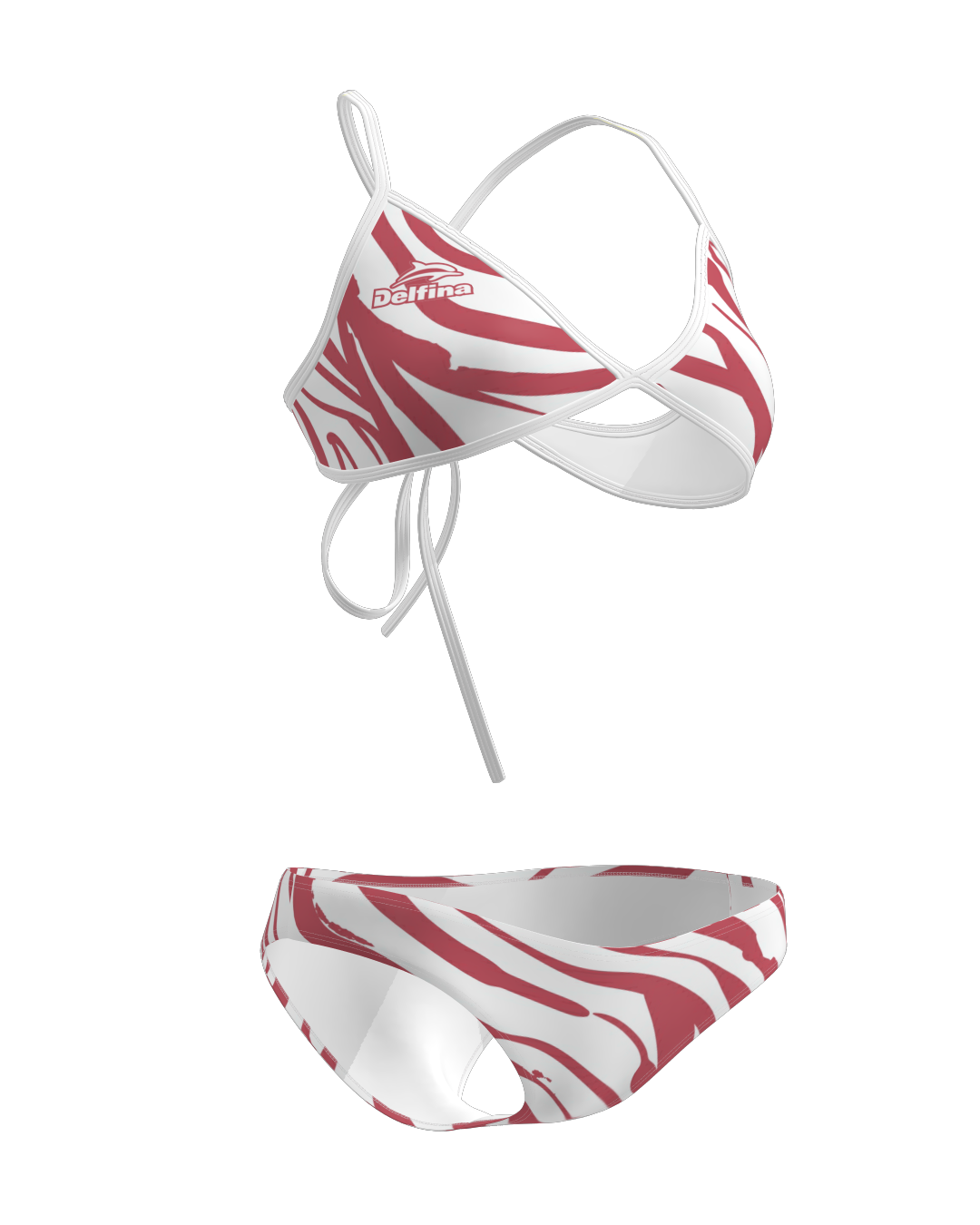 Savanna Swirl Tie-Back Bikini Top