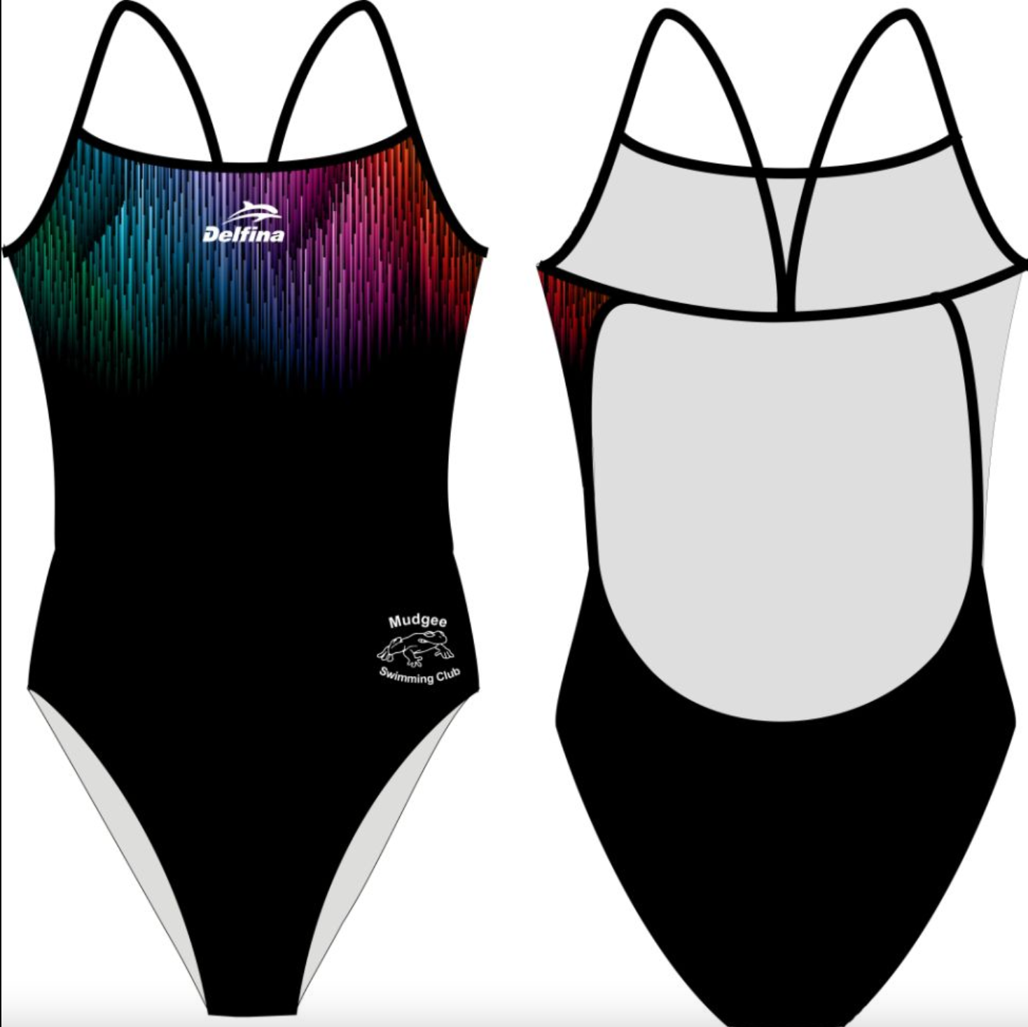 Mudgee Swim Club Girls Light back One Piece