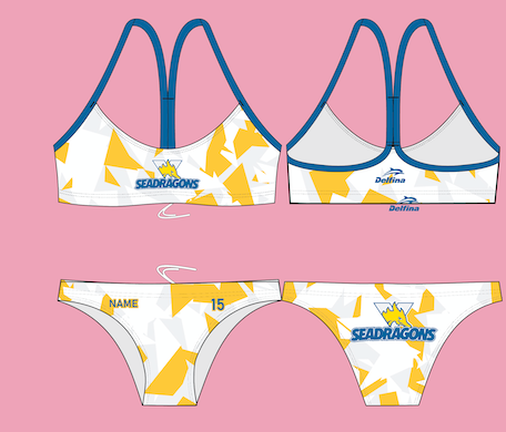 Victoria Sea Dragons Training Bikini - Top & Bottom - Sold seperately