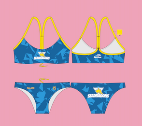Victoria Sea Dragons Training Bikini - Top & Bottom - Sold seperately