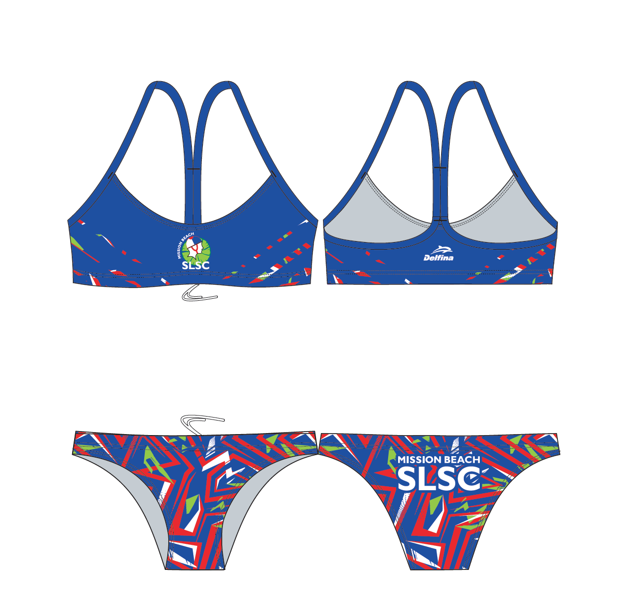 Mission Beach SLSC Bikini (Top and Bottom Sold Separately)