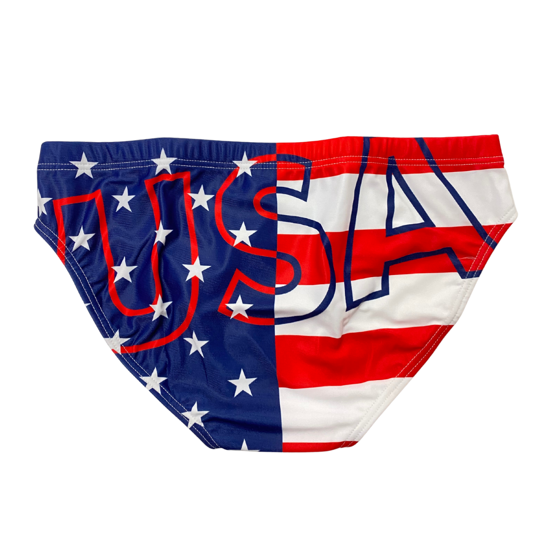 USA Star Water Polo Brief