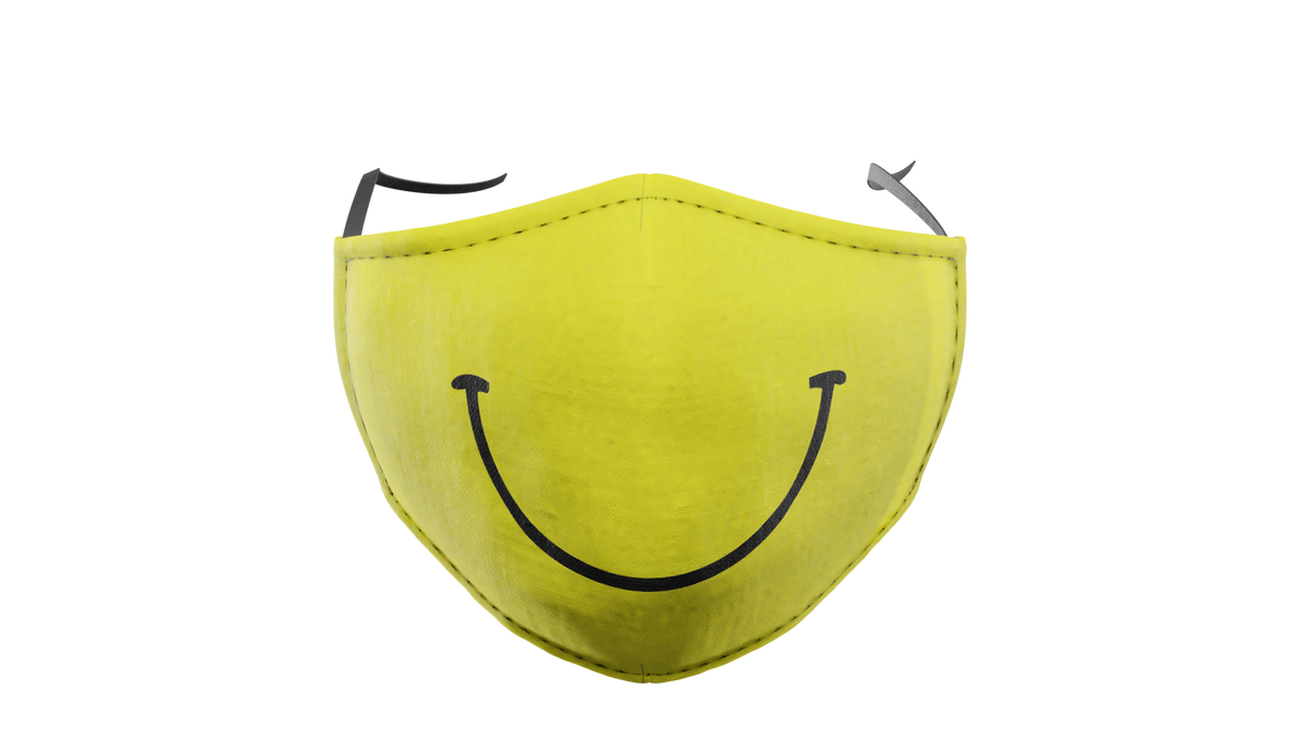Yellow Smiley Washable Face Mask