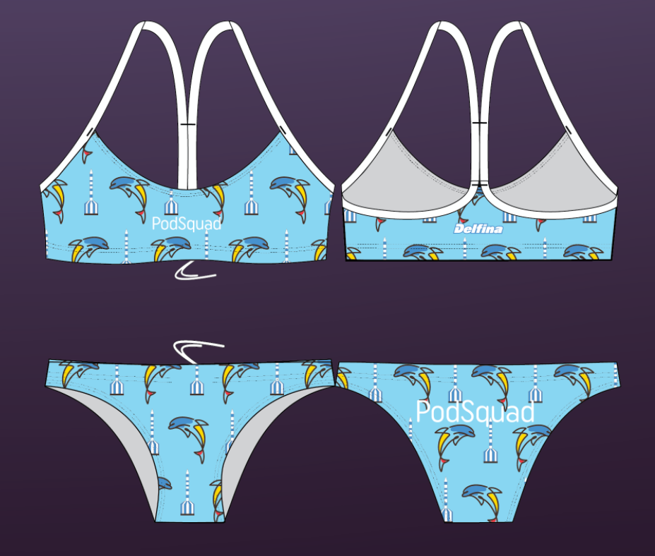 PodSquad Female Bandeau Bikini