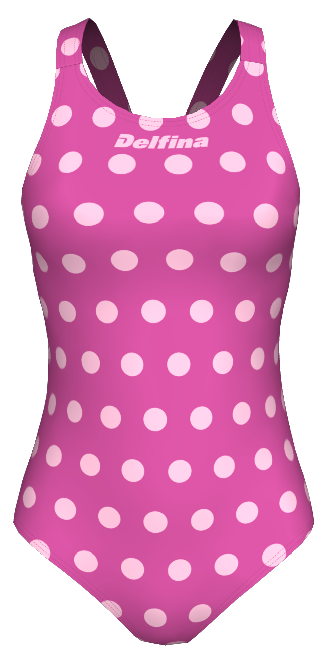 Polka Dot Purple One-Piece