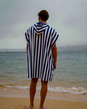 Sailor Stripes Adult Hooded Towel