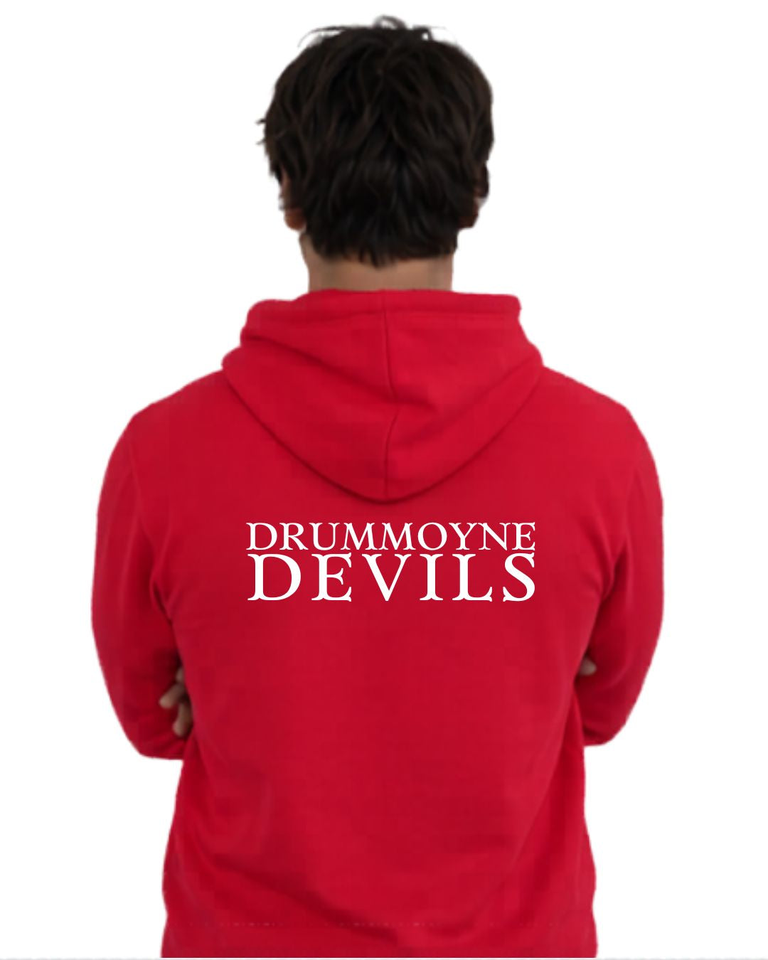 Drummoyne WP Cotton Hoodie - Red