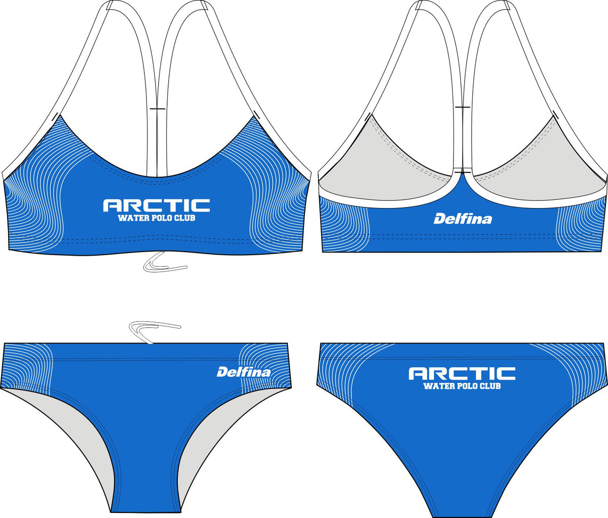 Arctic Water Polo Bikini – sold as separates