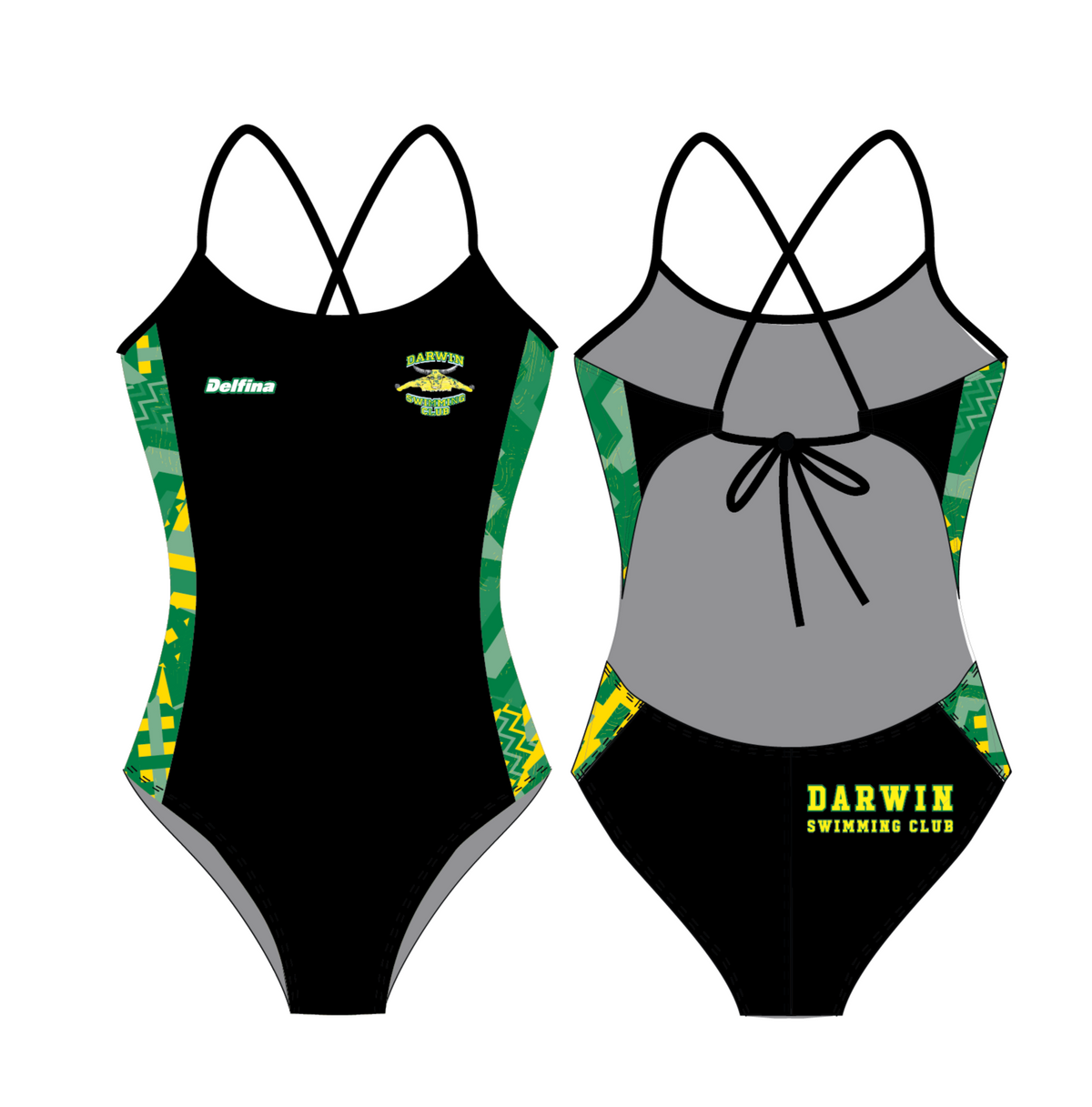 Darwin Swimming Club Female Tie Back