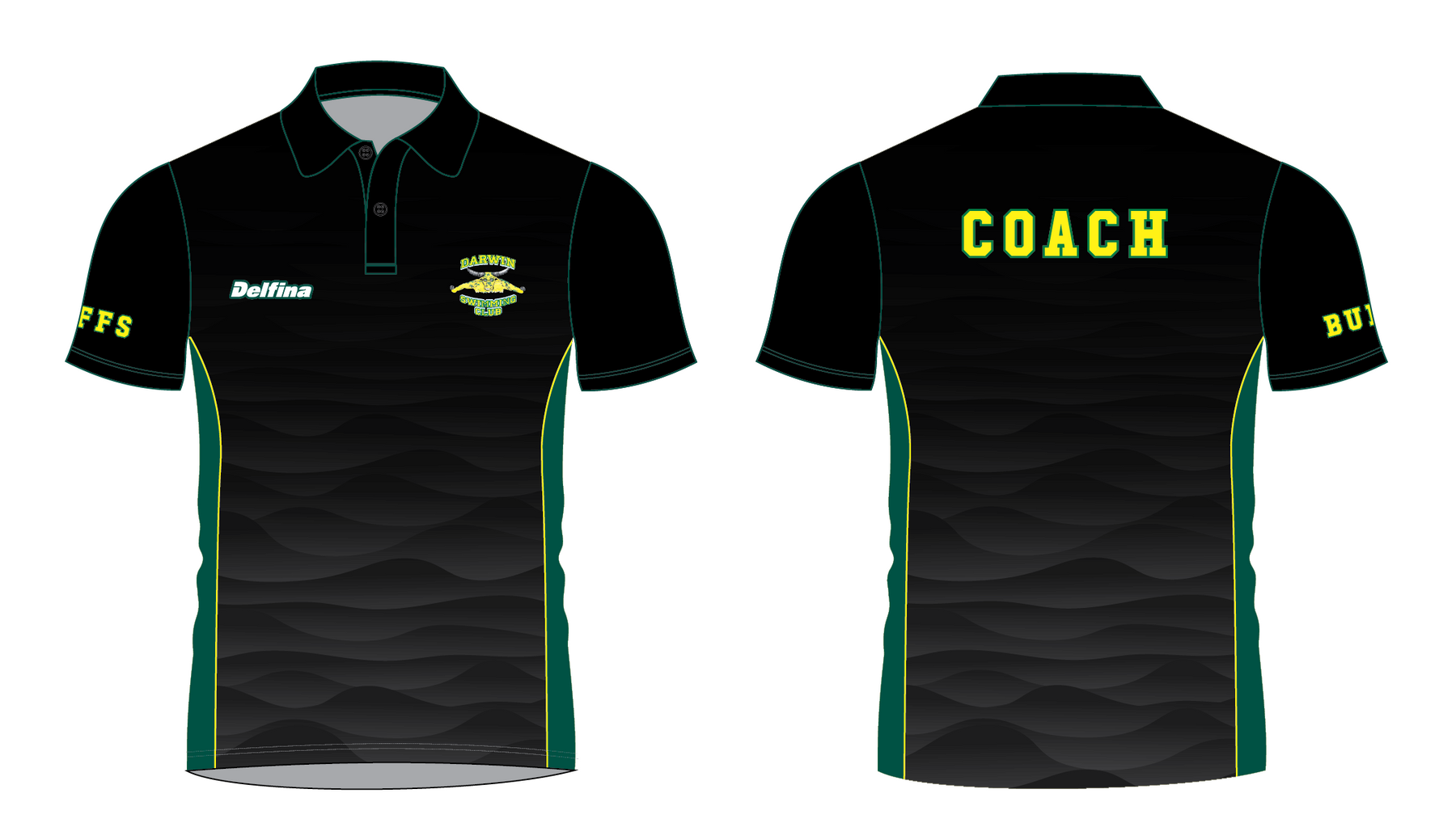 Darwin Swimming Club Unisex Active Coach Polo Shirt