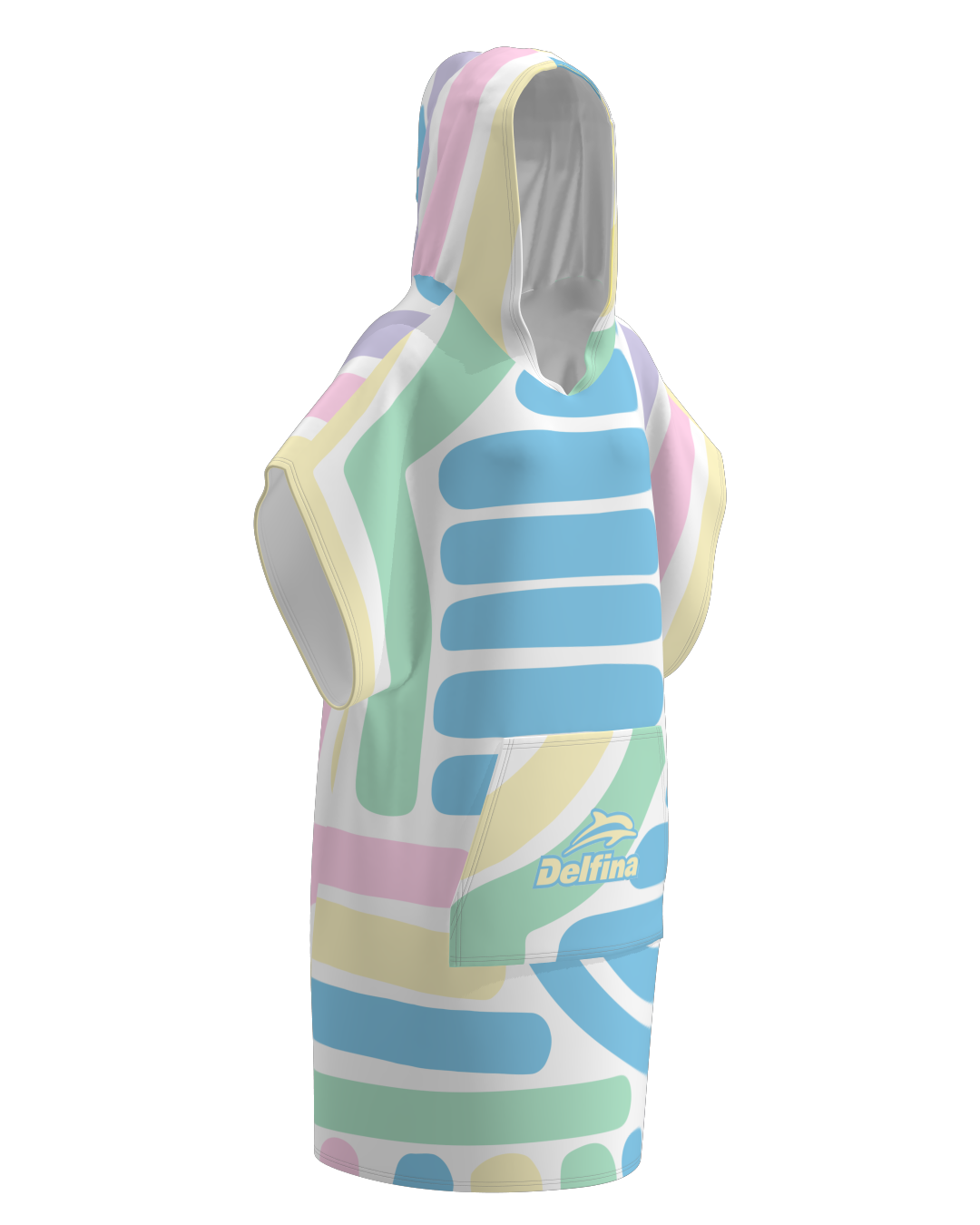 Pastel Paint Adult Hooded Towel