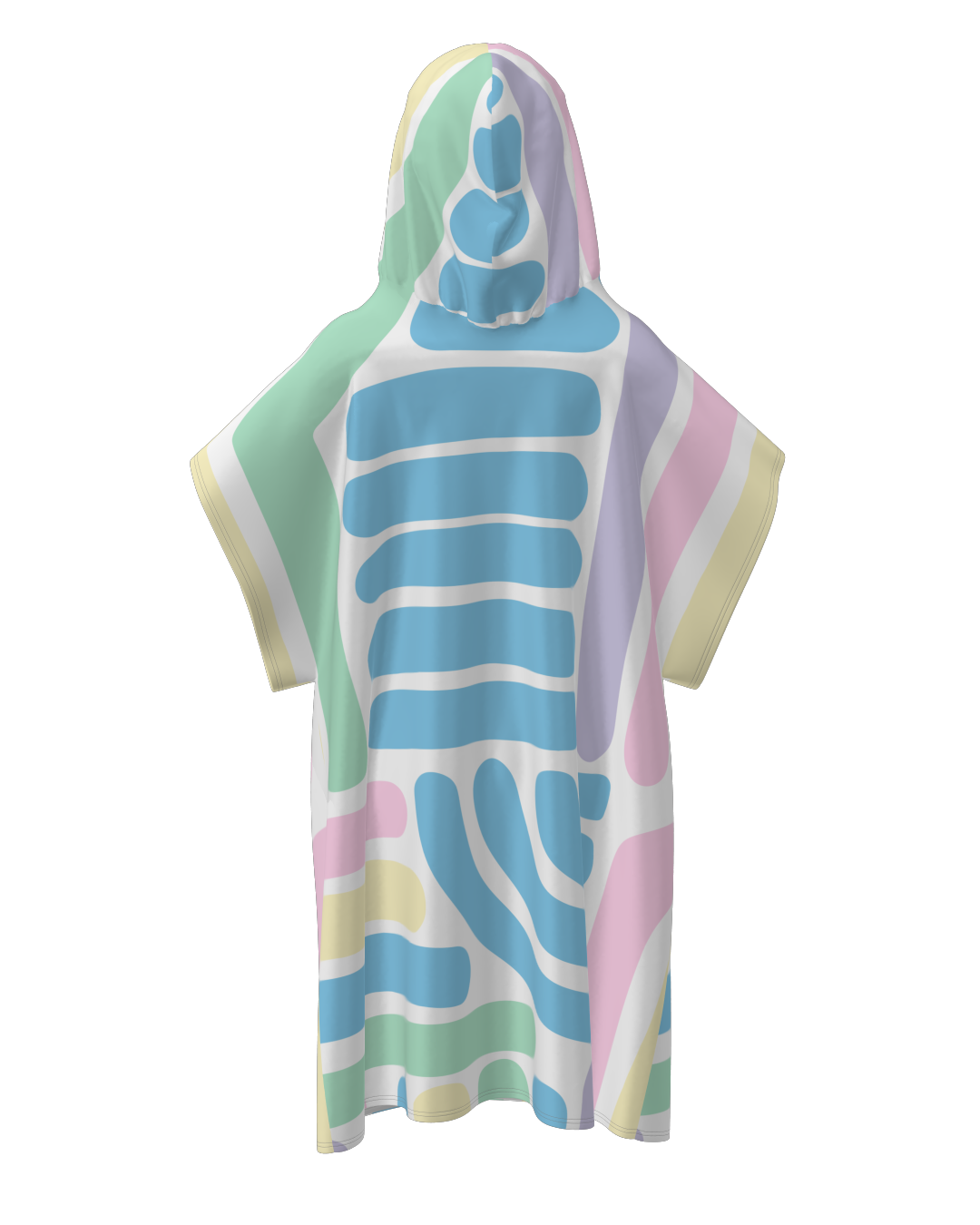 Pastel Paint Adult Hooded Towel