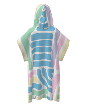 Pastel Paint Adult Hooded Towel