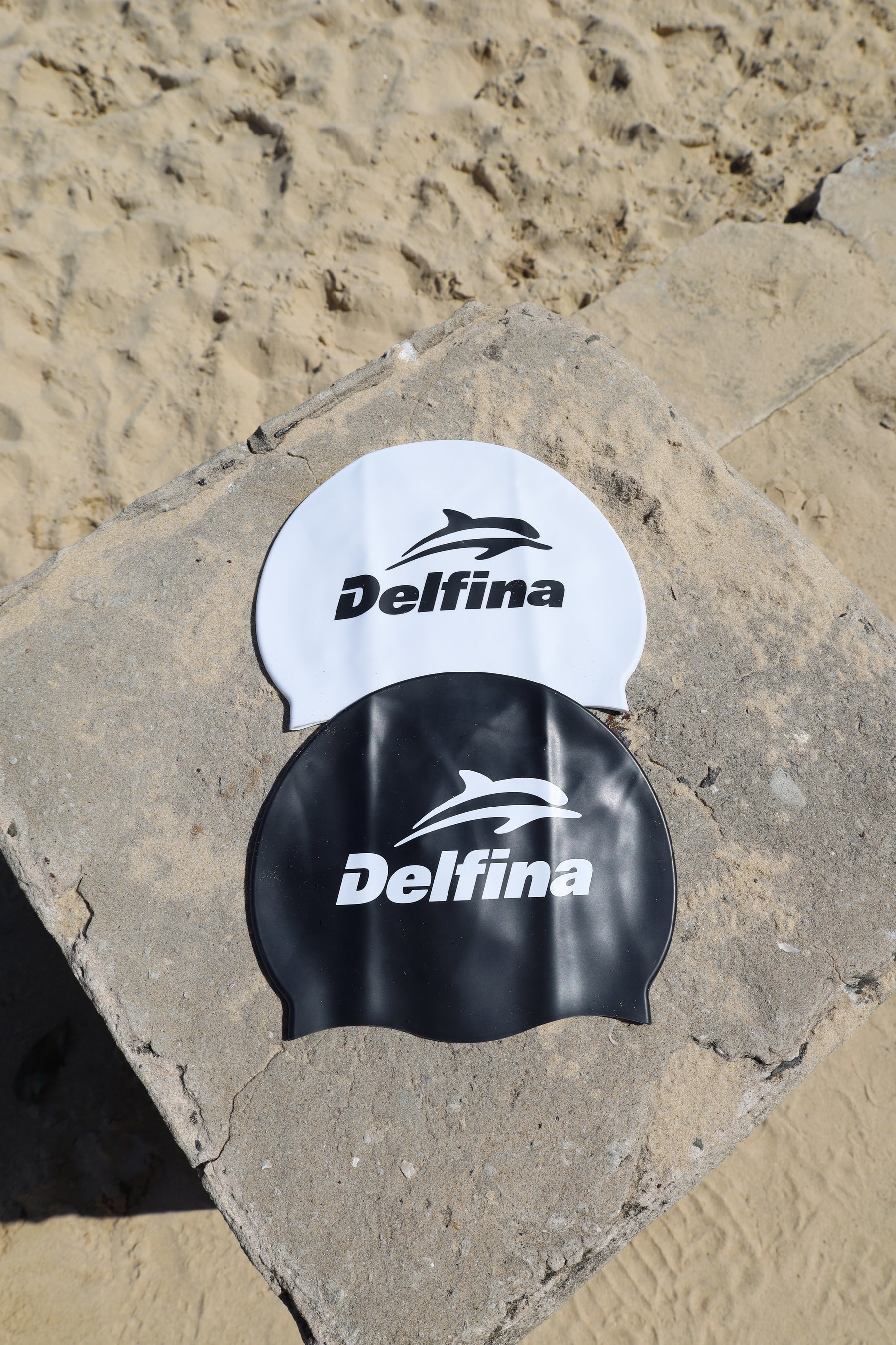 Delfina Block Silicone Swim Cap