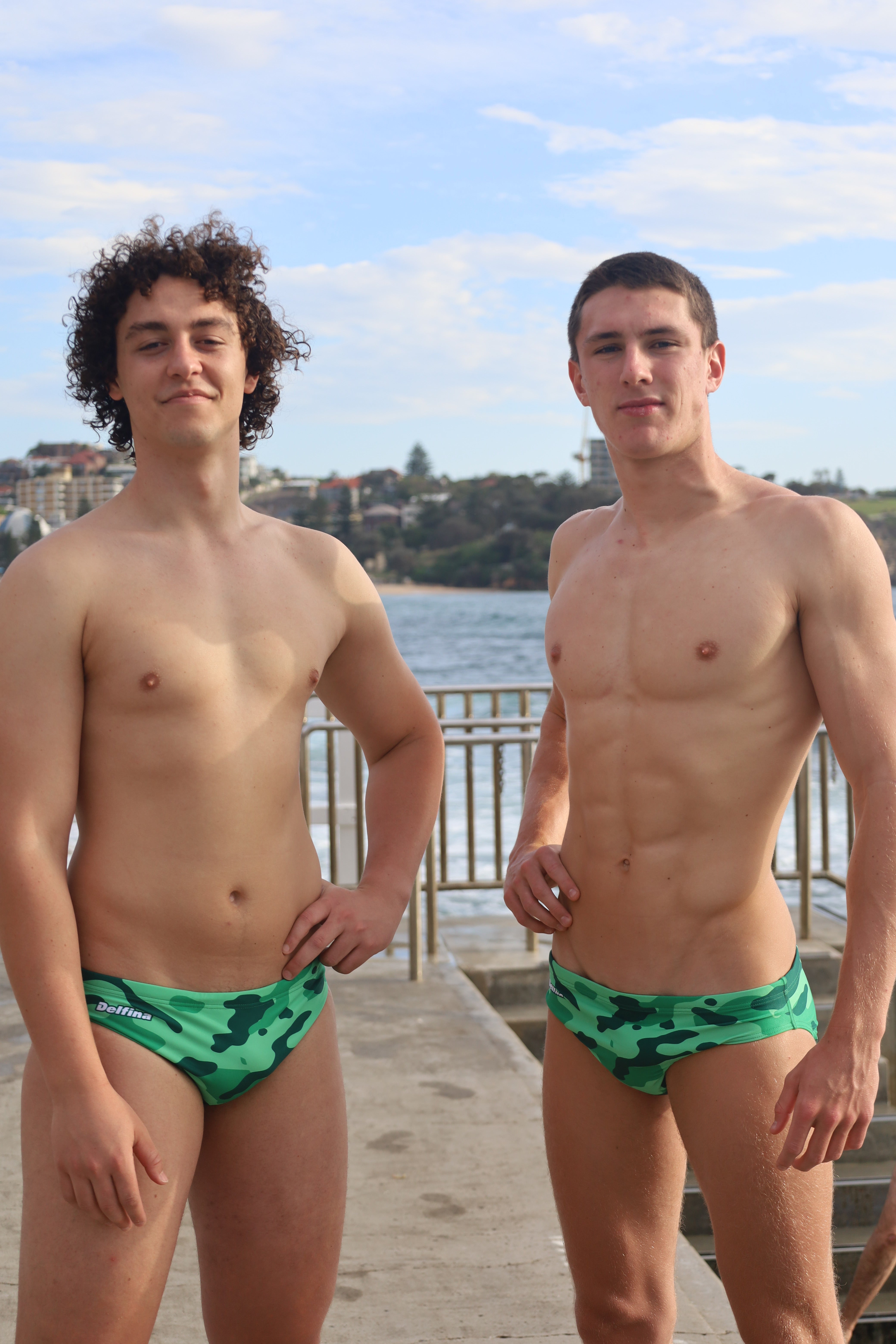 Green Camo Water Polo Brief
