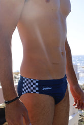 Retro Blue Swim Brief