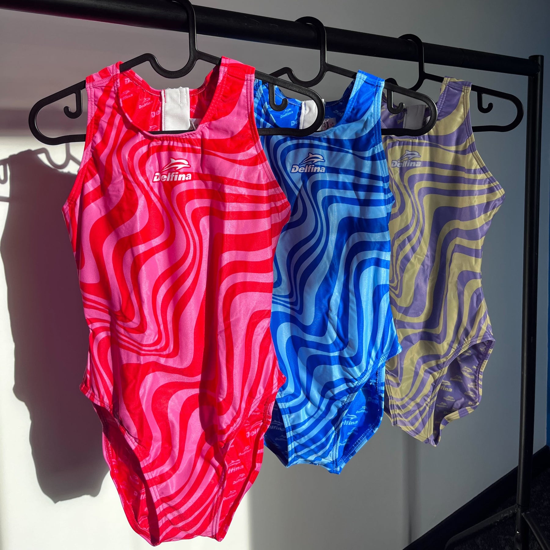 Dark & Light Blue Candy Shop Water Polo Suit