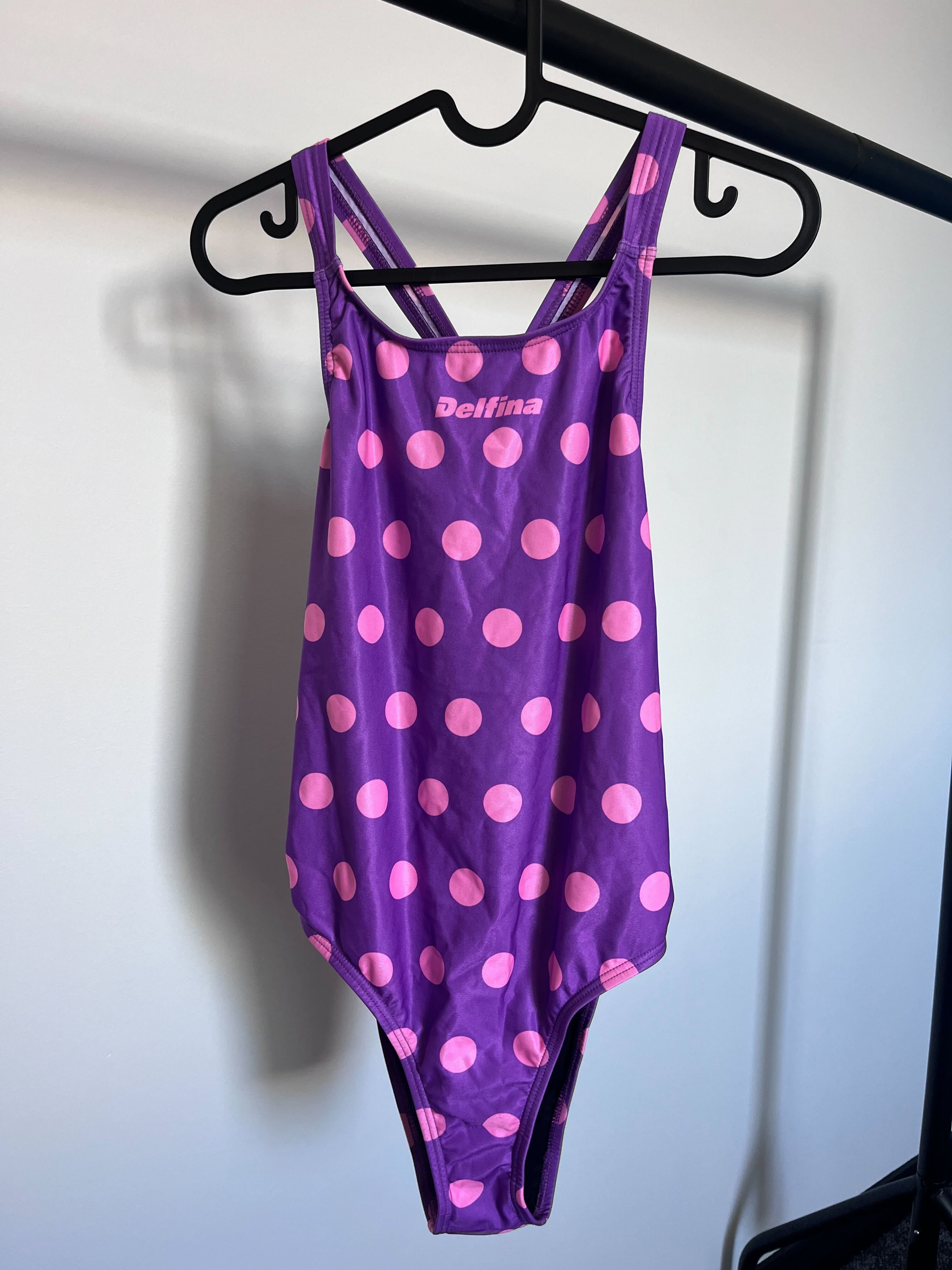 Polka Dot Purple One-Piece