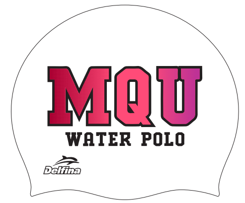 Macquarie Uni White Silicone Swim Cap