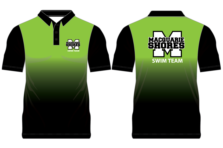 Macquarie Shores Swimming Club Unisex Active Polo Shirt