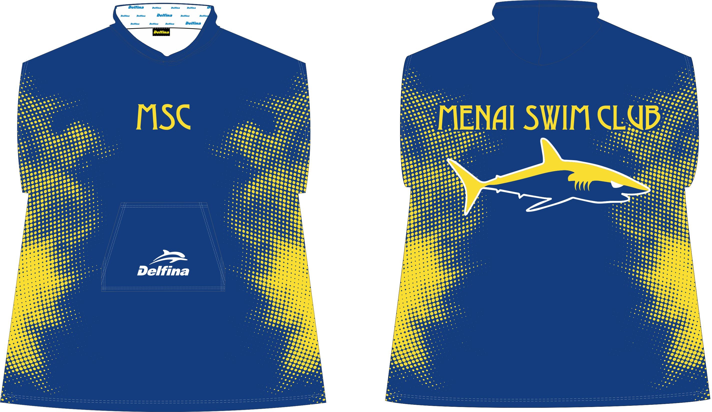 Menai Swim Club Kids Hooded Towel