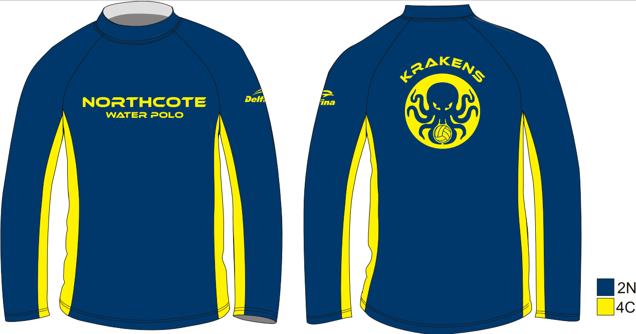 Northcote Krakens Long Sleeve Rashie