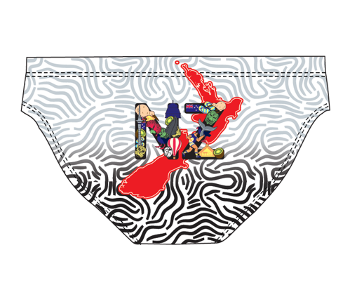 New Zealand Icons Water Polo Brief