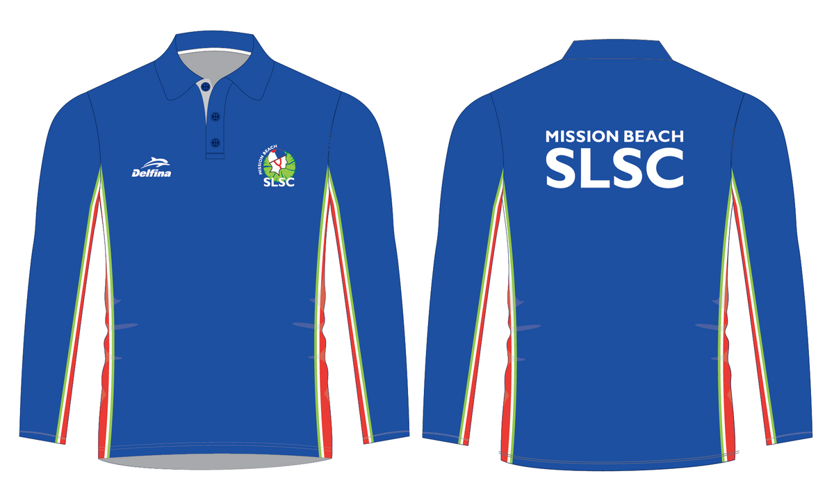 Mission Beach SLSC Long Sleeve Sublimated Polo shirt