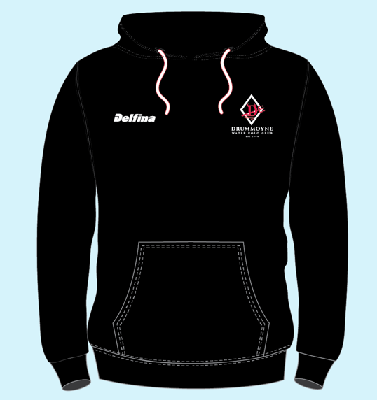 Drummoyne WP Cotton Hoodie - Black