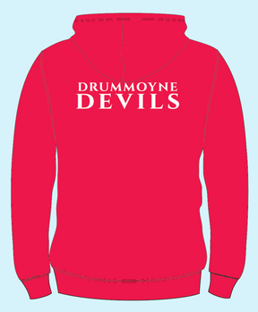 Drummoyne WP Cotton Hoodie - Red