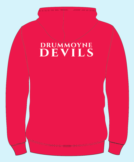 Drummoyne WP Cotton Hoodie - Red