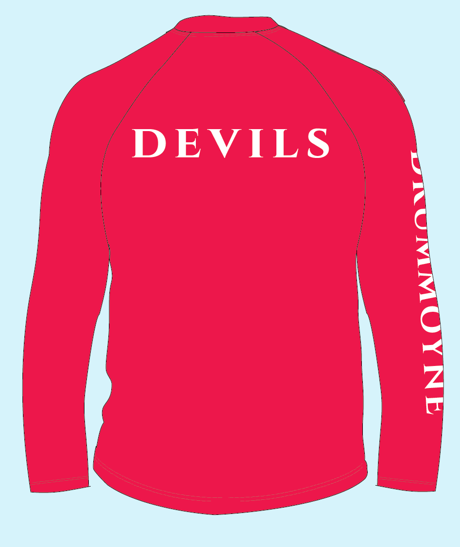 Drummoyne WP Cotton Long Sleeve Shirt - Red