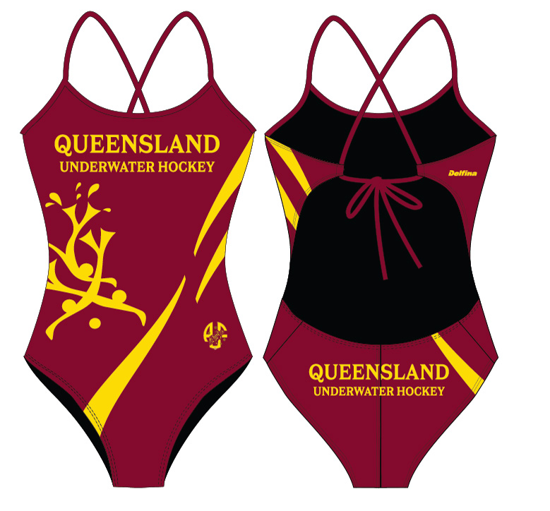 UWH  Queensland Female Swimsuit - Tie-Back
