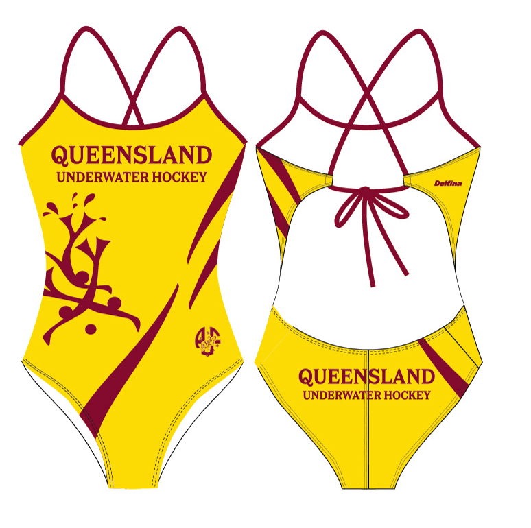 UWH  Queensland Female Swimsuit - Tie-Back