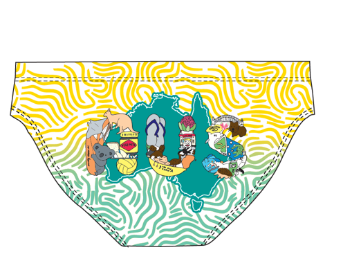 Australia Icons Water Polo Brief