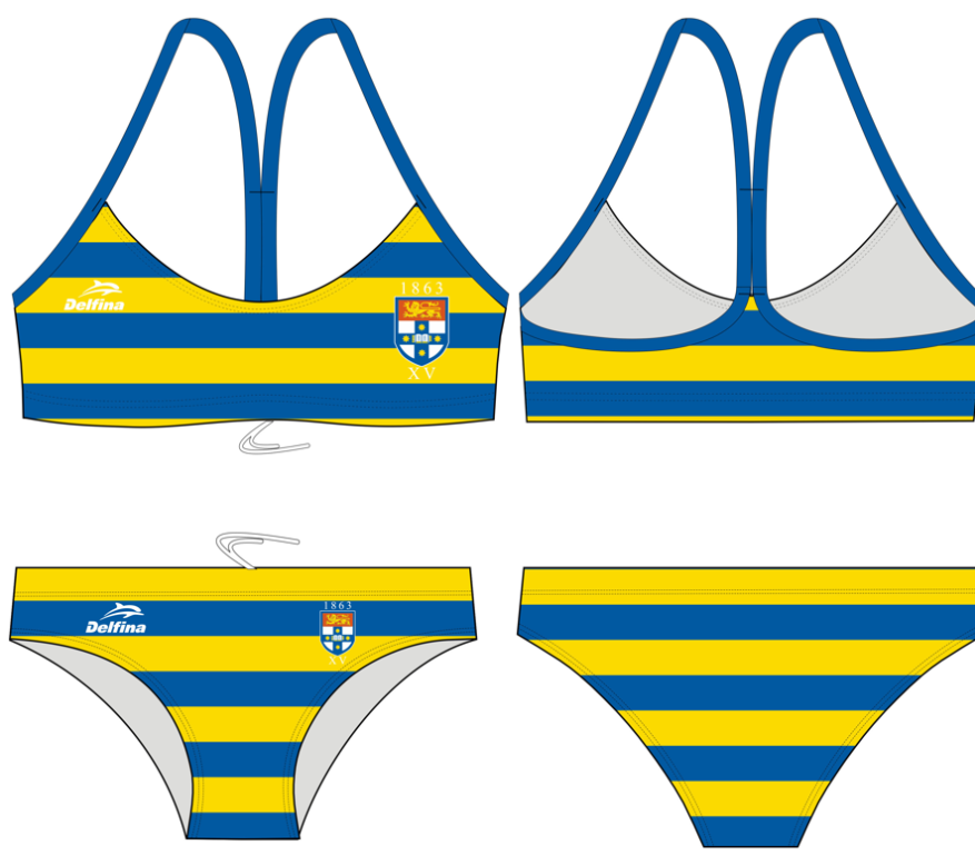Sydney Uni Rugby Bikini – sold as separates