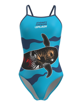 Sydney Harbour Splash: Female Light-back One-Piece