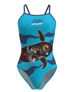 Sydney Harbour Splash: Female Light-back One-Piece