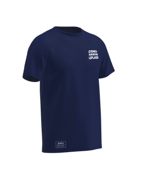Sydney Harbour Splash: Unisex Cotton Tee (NAVY)