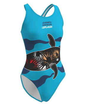 Sydney Harbour Splash: Female X-back One-Piece