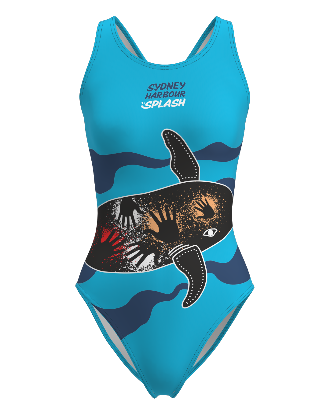 Sydney Harbour Splash: Female X-back One-Piece