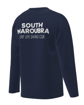 South Maroubra SLSC Long Sleeve Cotton shirt - V- Neck