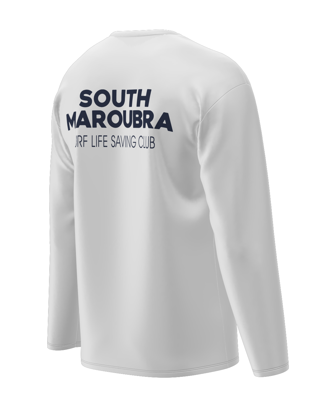 South Maroubra SLSC Long Sleeve Cotton shirt -Crew Neck