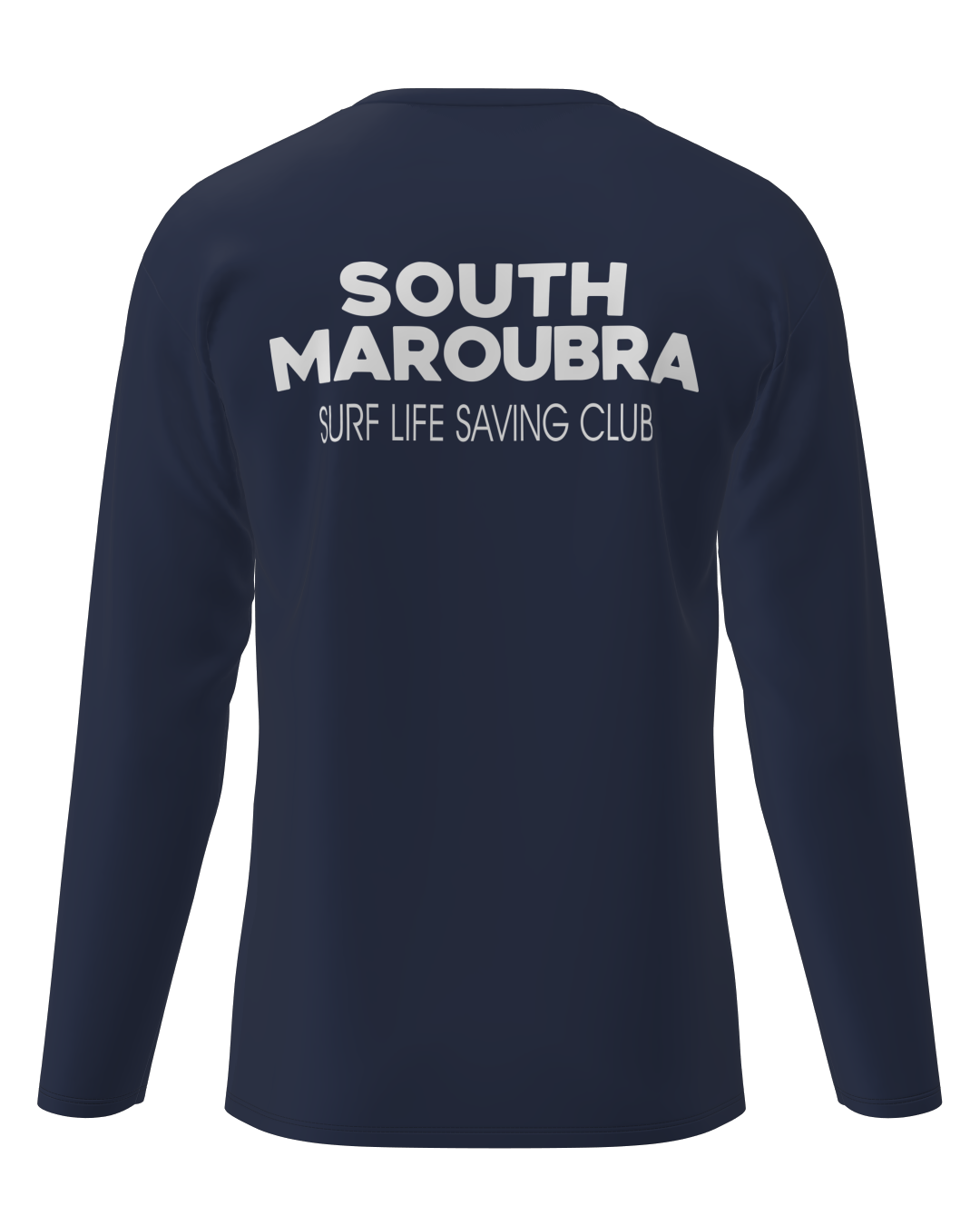 South Maroubra SLSC Long Sleeve Cotton shirt -Crew Neck