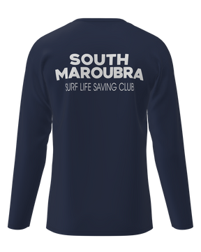 South Maroubra SLSC Long Sleeve Cotton shirt -Crew Neck