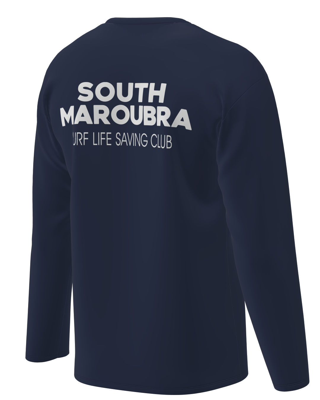 South Maroubra SLSC Long Sleeve Cotton shirt -Crew Neck