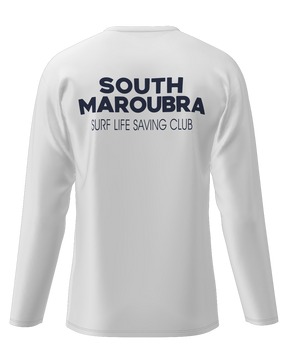 South Maroubra SLSC Long Sleeve Cotton shirt - V- Neck